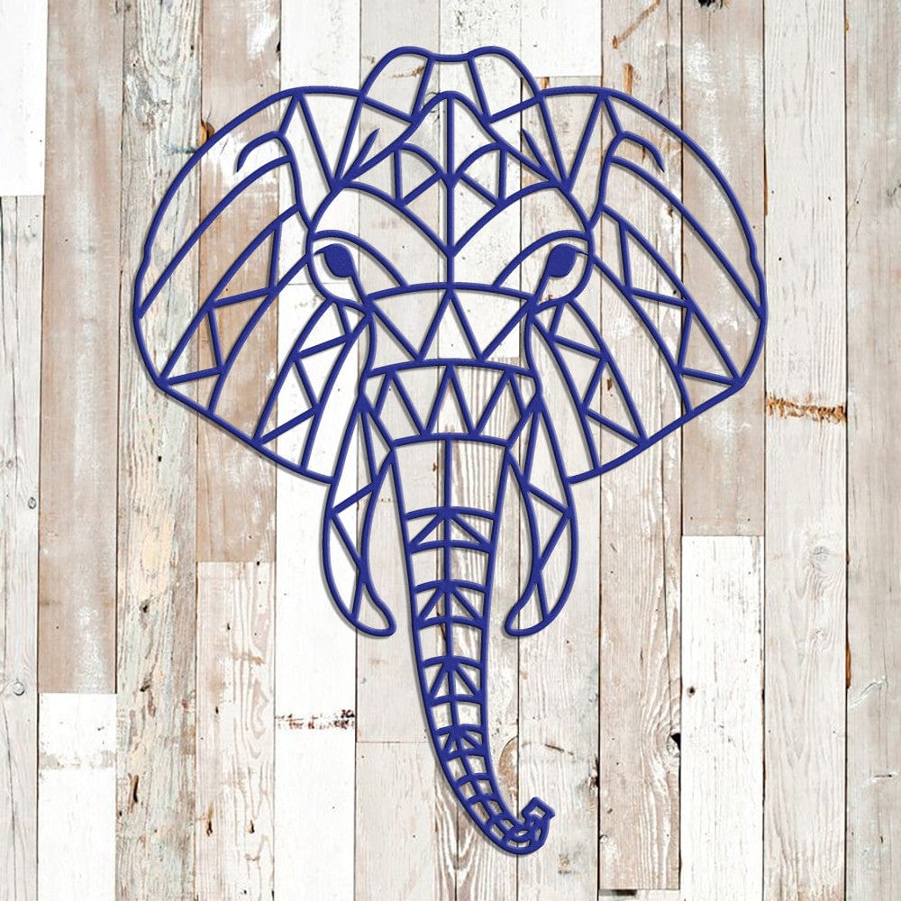 Rusty Rooster Fabrication & Design Geometric Elephant Metal Wall Art (G42)