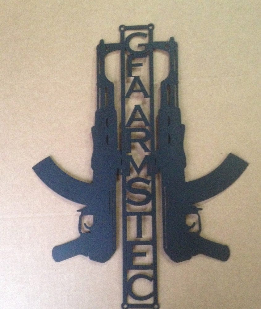 Rusty Rooster Fabrication & Design Guns with Custom Text (S13)