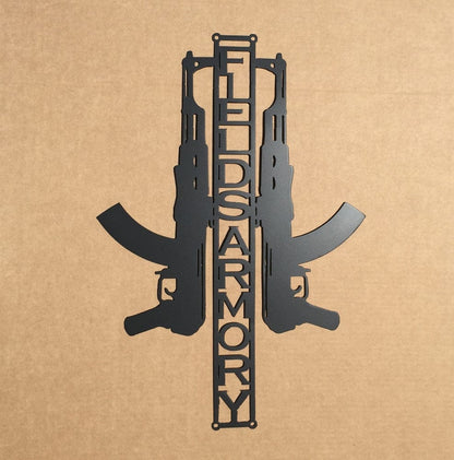Rusty Rooster Fabrication & Design Guns with Custom Text (S13)