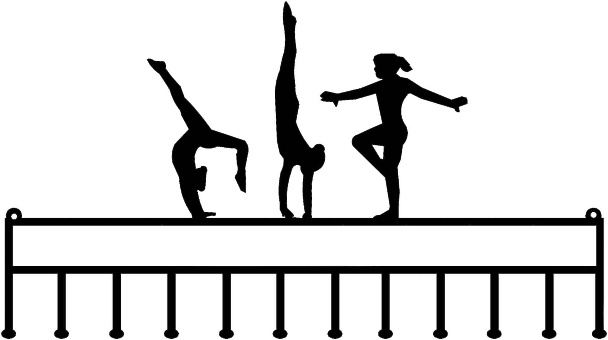 Rusty Rooster Fabrication & Design Gymnastics Medal Display Rack – Girl (U1)