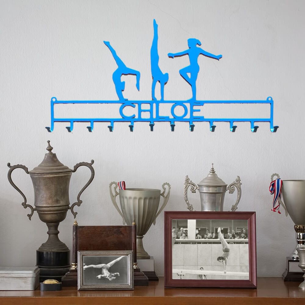 Rusty Rooster Fabrication & Design Gymnastics Medal Display Rack – Girl (U1)