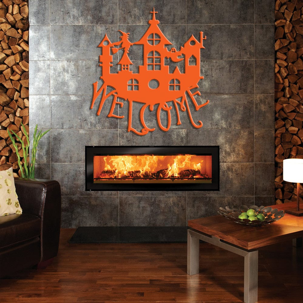 Rusty Rooster Fabrication & Design Halloween Castle Welcome Sign (G39)