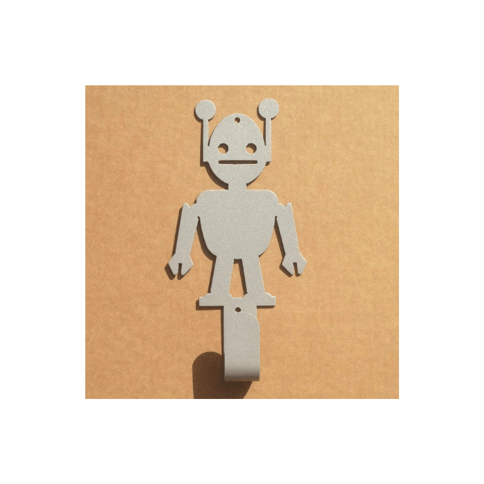 Rusty Rooster Fabrication & Design Hat Rack Coat Rack Metal Hat Coat Rack with a Robot (G24)