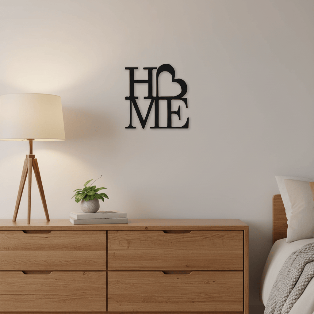 Rusty Rooster Fabrication & Design Heart Love Home Sign (D48)