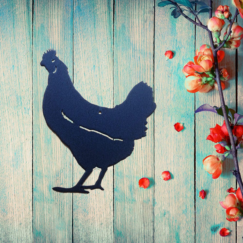 Rusty Rooster Fabrication & Design Hen Metal Wall Art (X25)