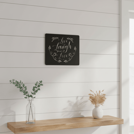 Rusty Rooster Fabrication & Design Home Decor Live Laugh Love Metal Wall Art ( E44 )