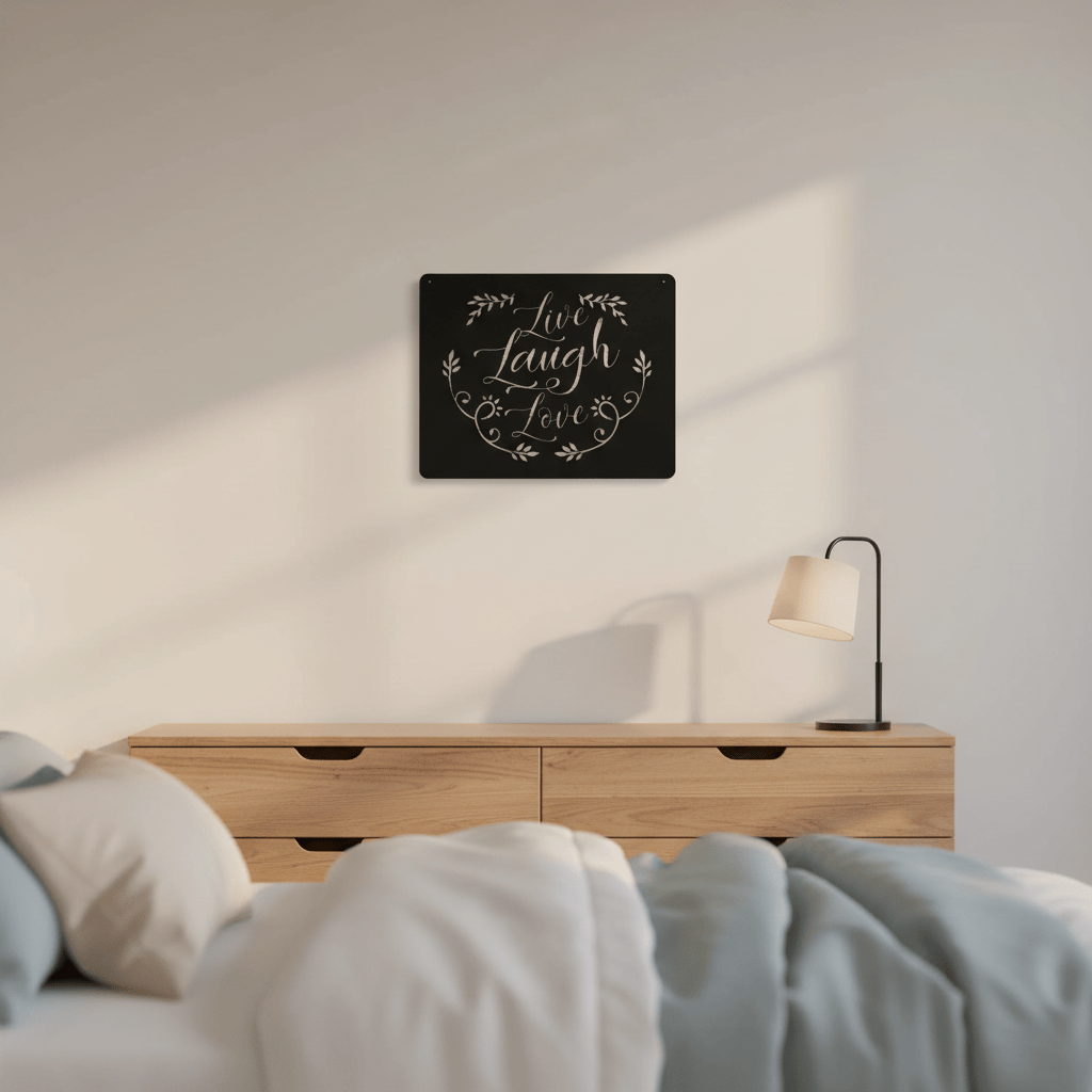 Rusty Rooster Fabrication & Design Home Decor Live Laugh Love Metal Wall Art ( E44 )