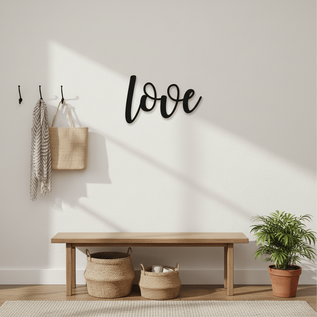 Rusty Rooster Fabrication & Design Home Decor Love Metal Sign 14 inch Love Wall Sign (C32)