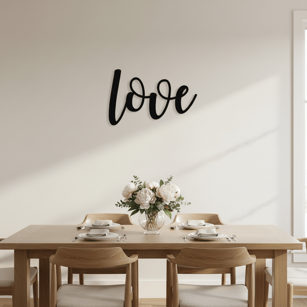 Rusty Rooster Fabrication & Design Home Decor Love Metal Sign 14 inch Love Wall Sign (C32)