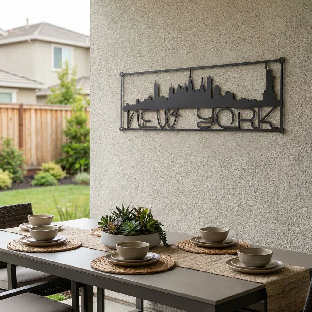 Rusty Rooster Fabrication & Design Home Decor New York Skyline (T11)