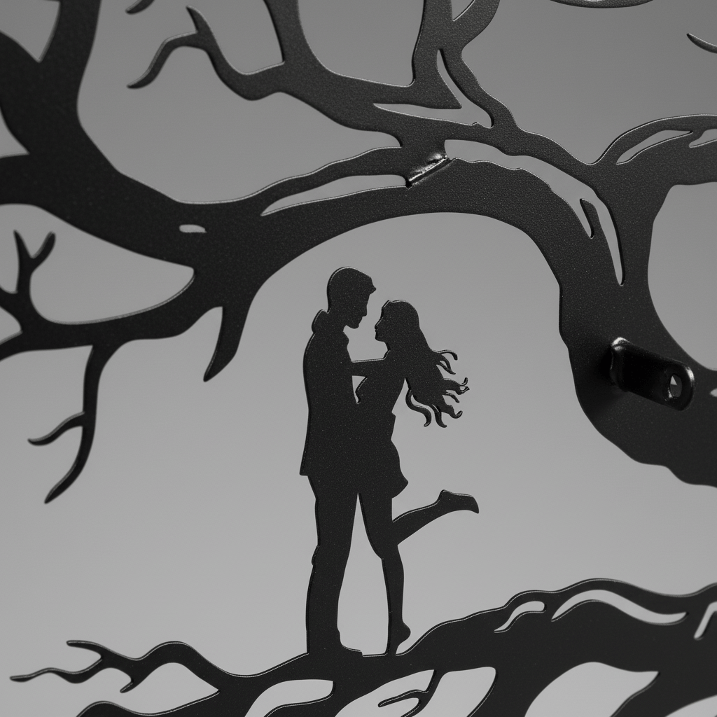 Rusty Rooster Fabrication & Design Home Decor Personalized Tree of Life Metal Sign | Couple Wall Art ( D62 )