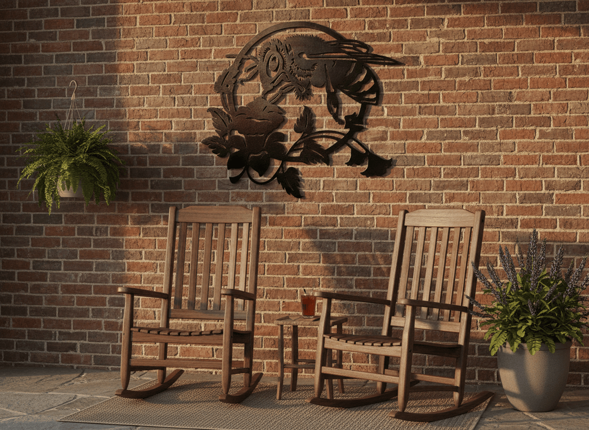 Rusty Rooster Fabrication & Design Home Decor Rustic Metal Wall Art – Durable, Precision-Cut Home Accent (B60)