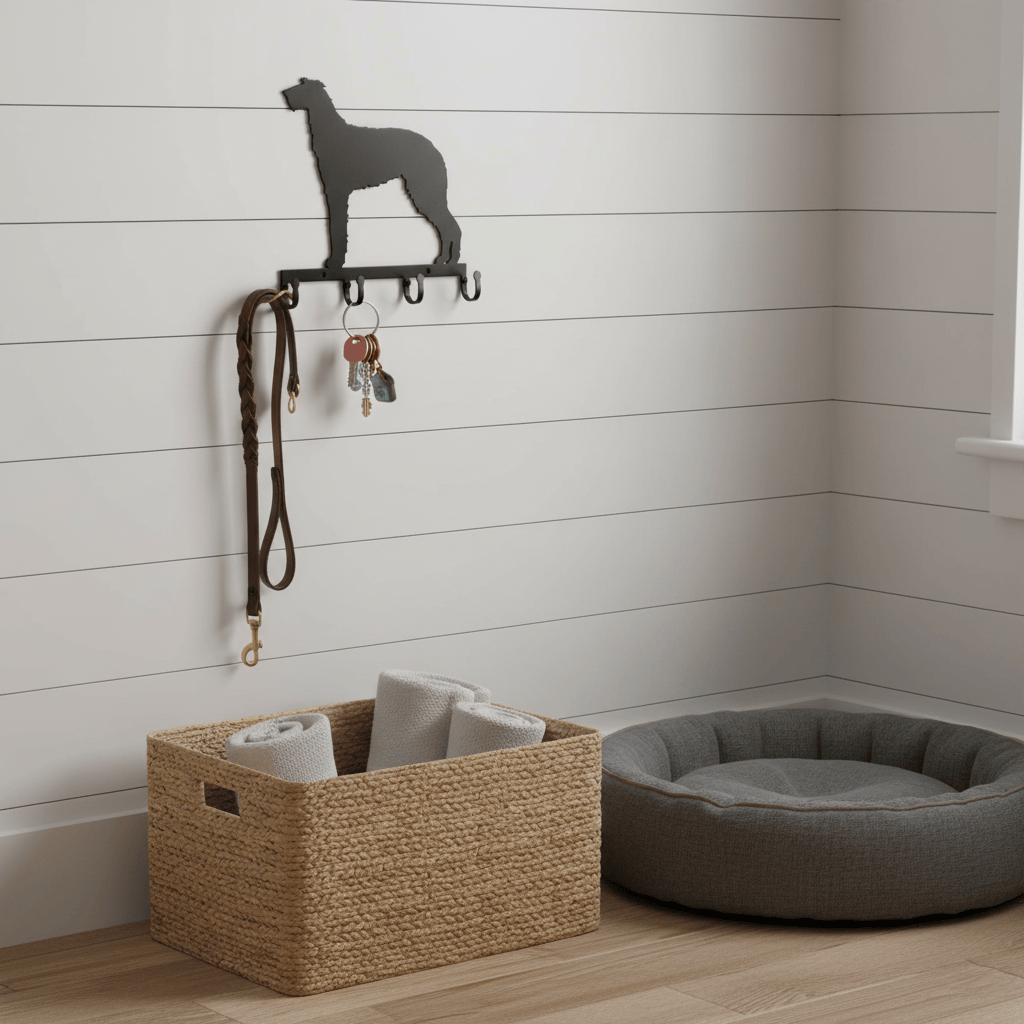 Rusty Rooster Fabrication & Design Home Decor Scottish Deerhound Key Holder Metal (K26)