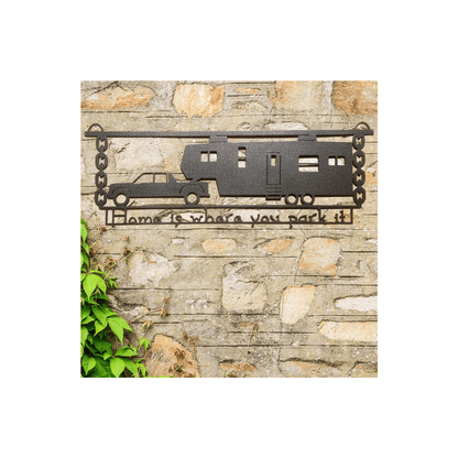 Rusty Rooster Fabrication & Design Home Sweet Fifth Wheel Sign (K2)