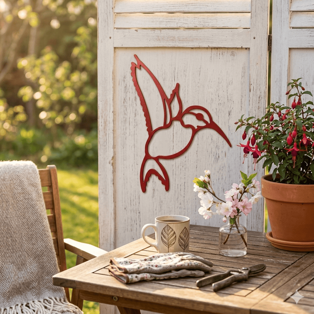 Hummingbird Metal Wall Art (Y)