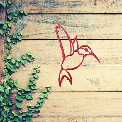Rusty Rooster Fabrication & Design Hummingbird Metal Wall Art (Y)