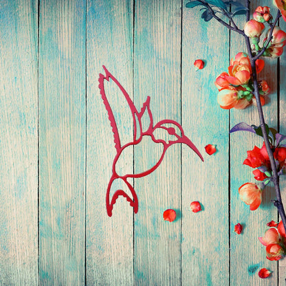 Rusty Rooster Fabrication & Design Hummingbird Metal Wall Art (Y)