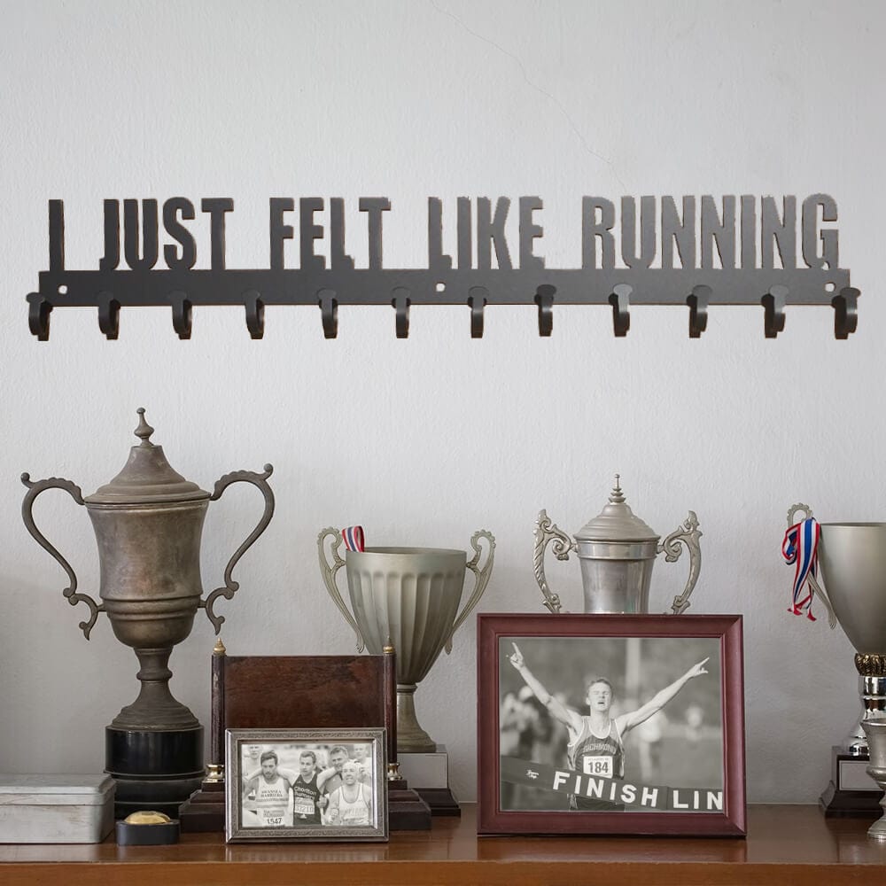 Rusty Rooster Fabrication & Design “I Just Felt Like Running” Hanging Rack (P24)