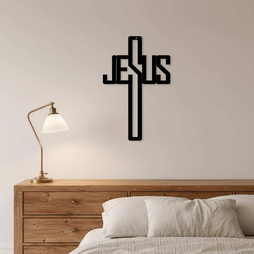 Rusty Rooster Fabrication & Design Jesus Cross ( E43 )