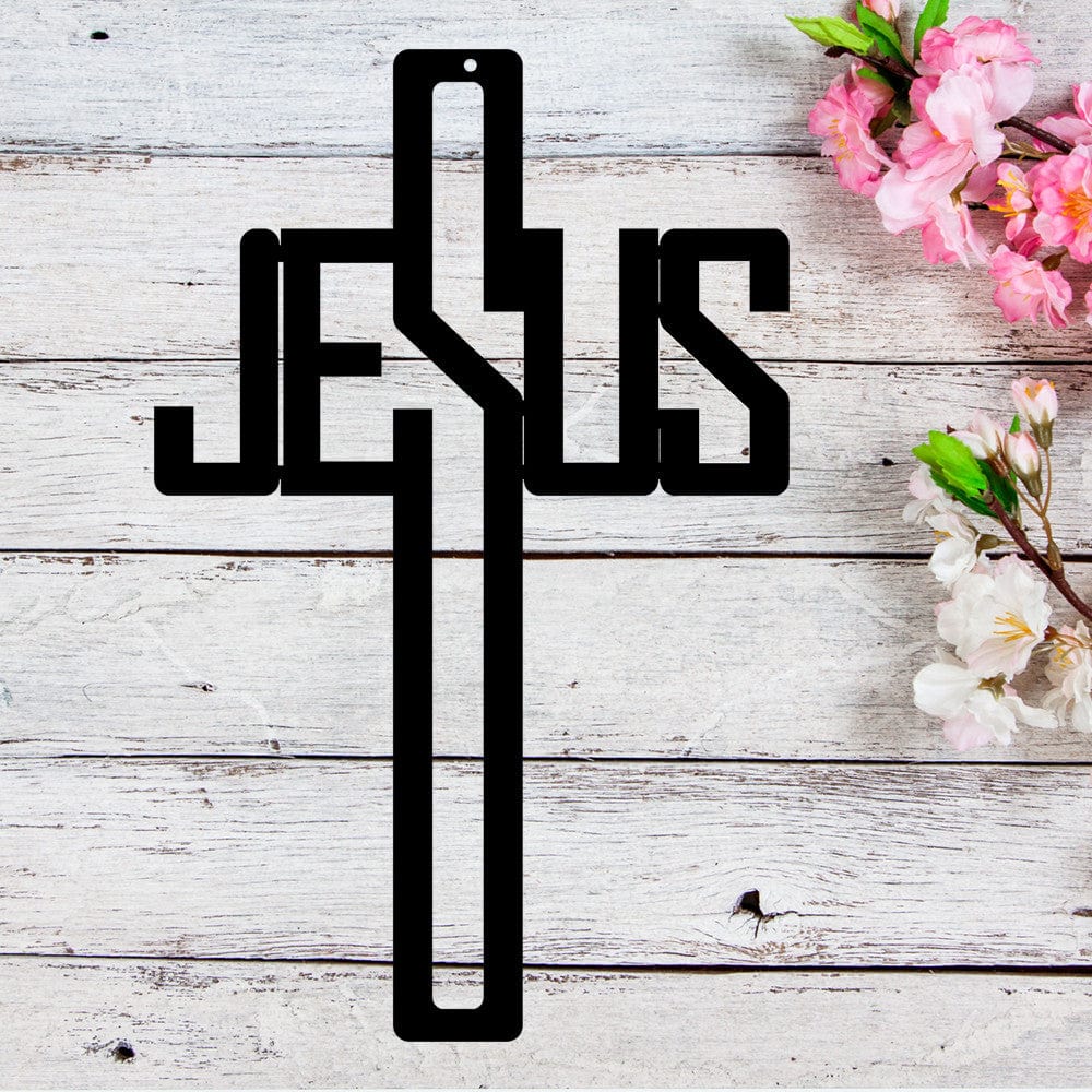 Cross Faith Metal Wall Art, Christian Religious Decor, Jesus Cross