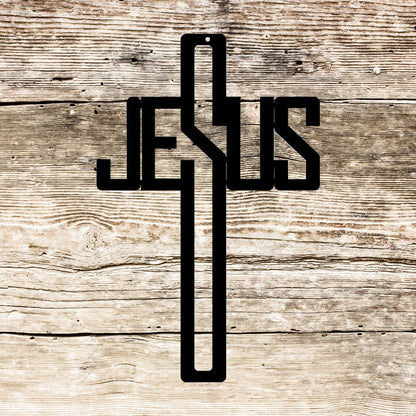 Rusty Rooster Fabrication & Design Jesus Cross ( E43 )