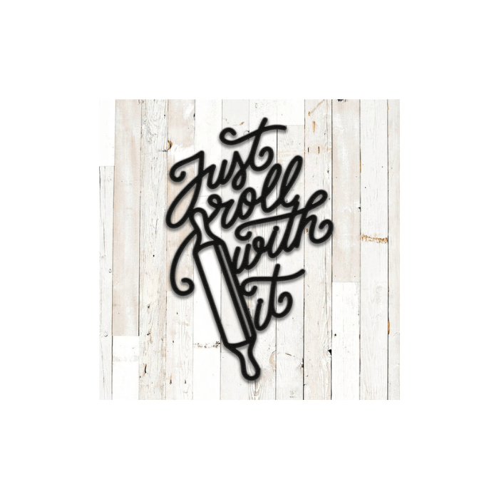 Rusty Rooster Fabrication & Design Just Roll With It Metal Wall Art (Z62)