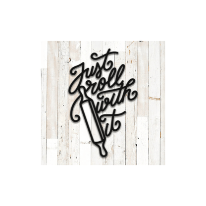 Rusty Rooster Fabrication & Design Just Roll With It Metal Wall Art (Z62)