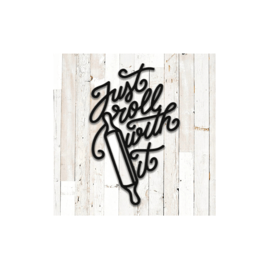 Rusty Rooster Fabrication & Design Just Roll With It Metal Wall Art (Z62)