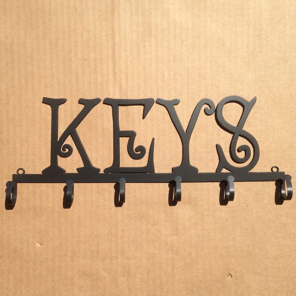 Key Holder Metal 6 Hooks (J21) - Rusty Rooster Metal