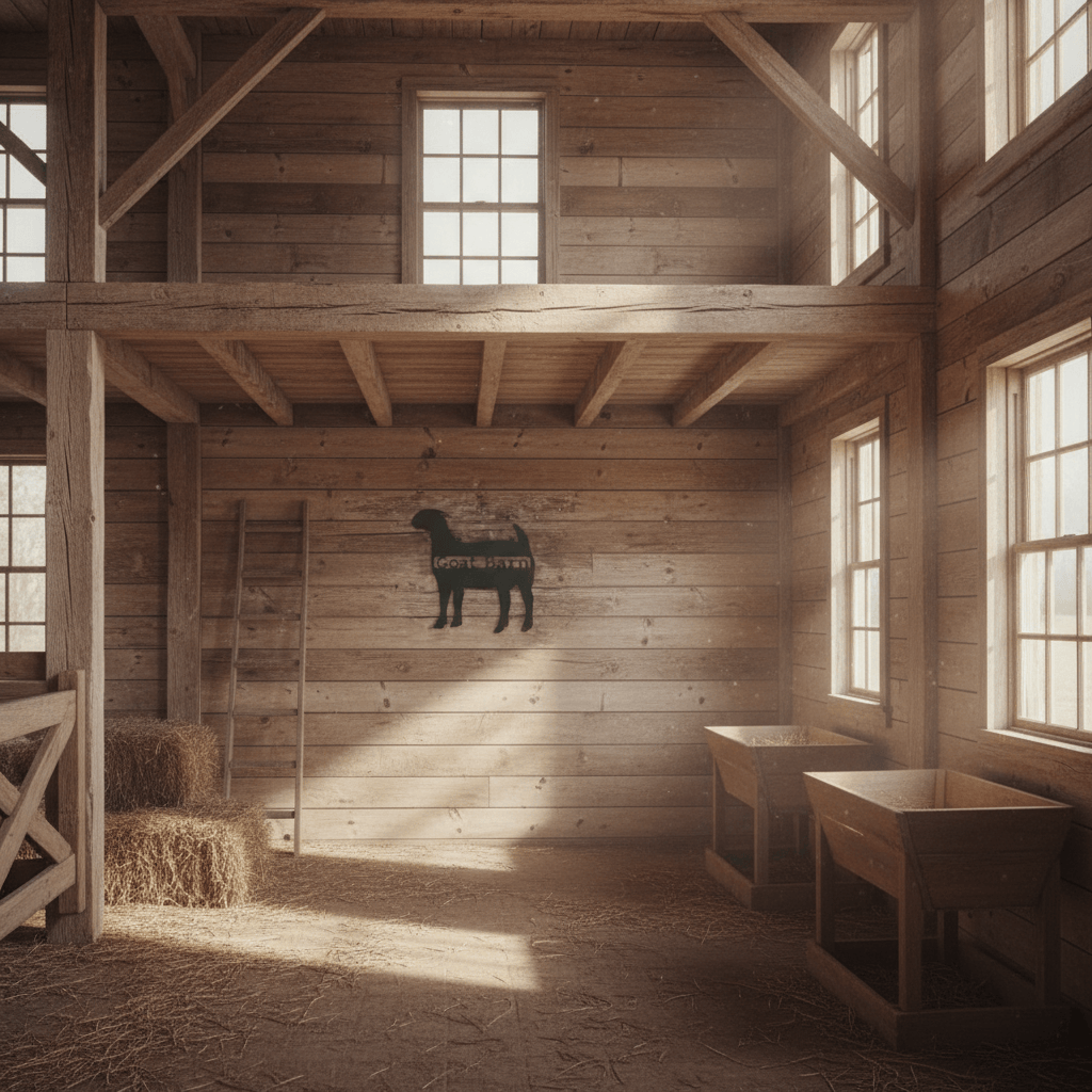 Rusty Rooster Fabrication & Design Kidding Around Boer Goat Wall Art (M8)