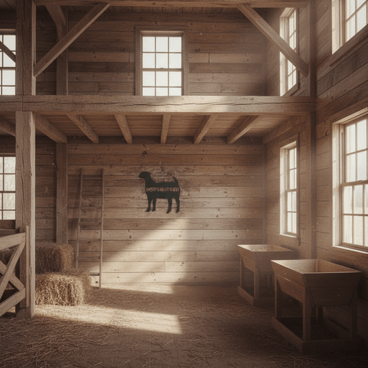 Rusty Rooster Fabrication & Design Kidding Around Boer Goat Wall Art (M8)