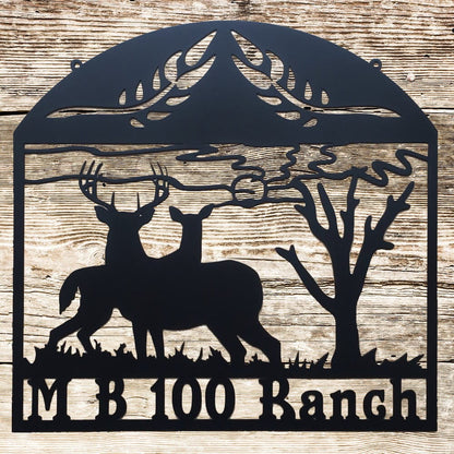 Rusty Rooster Fabrication & Design King & Queen of the Forest Ranch Sign (Q24)