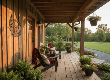Rusty Rooster Fabrication & Design King & Queen of the Forest Welcome Sign (O9)