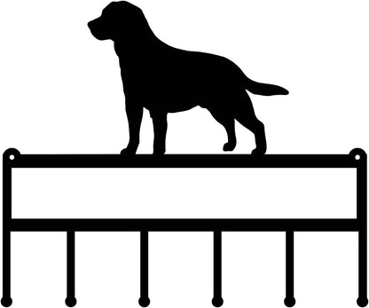 Rusty Rooster Fabrication & Design Labrador Retriever Key Holder with Personalized Text Field - Organize Your Keys in Style - Rusty Rooster Metal (J25)