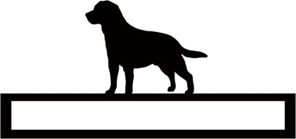 Rusty Rooster Fabrication & Design Labrador Retriever Metal Garden Stake with Personalized Text (X28)