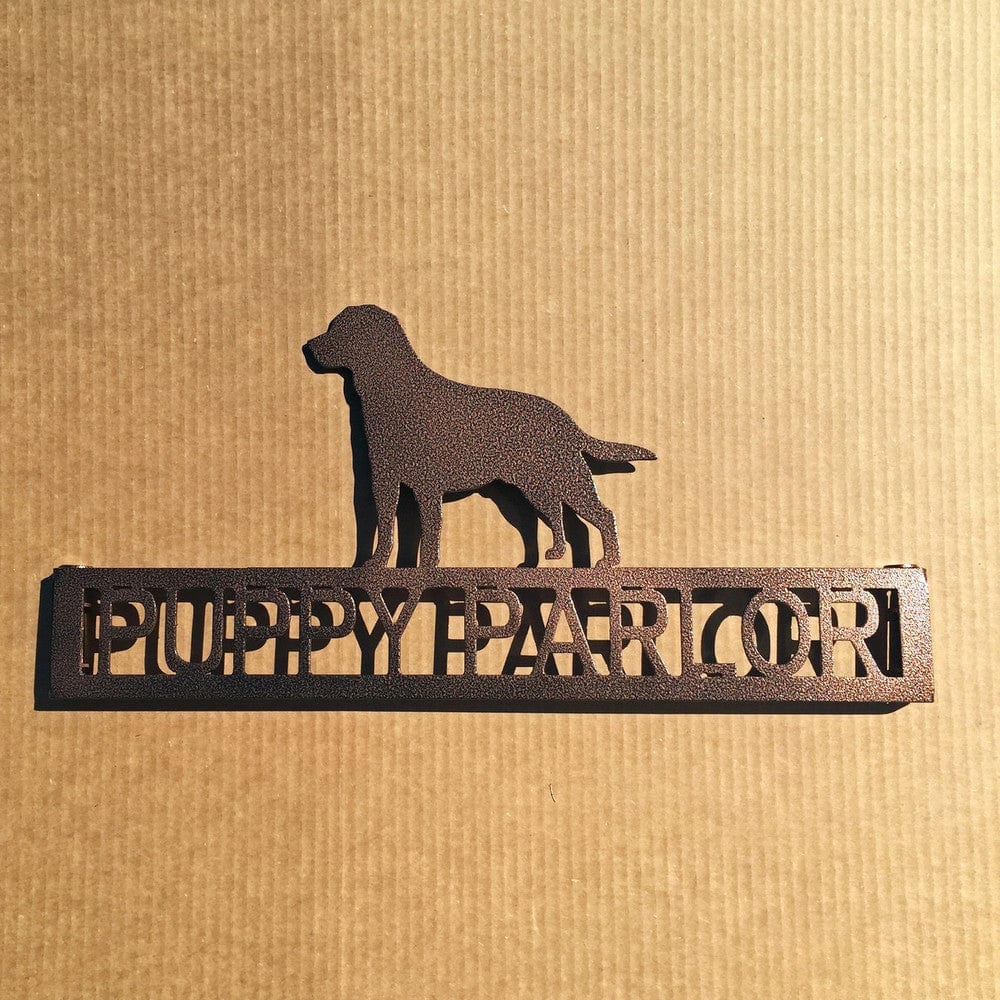 Rusty Rooster Fabrication & Design Labrador Retriever Metal Garden Stake with Personalized Text (X28)