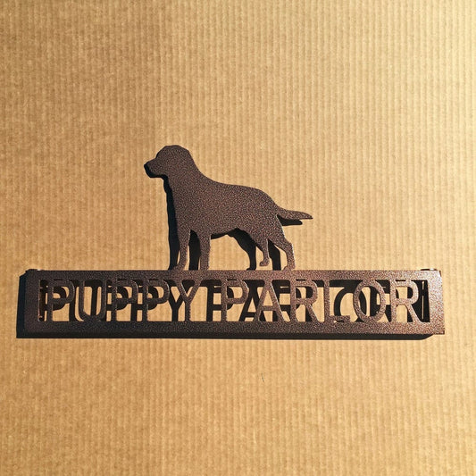 Rusty Rooster Fabrication & Design Labrador Retriever Metal Garden Stake with Personalized Text (X28)
