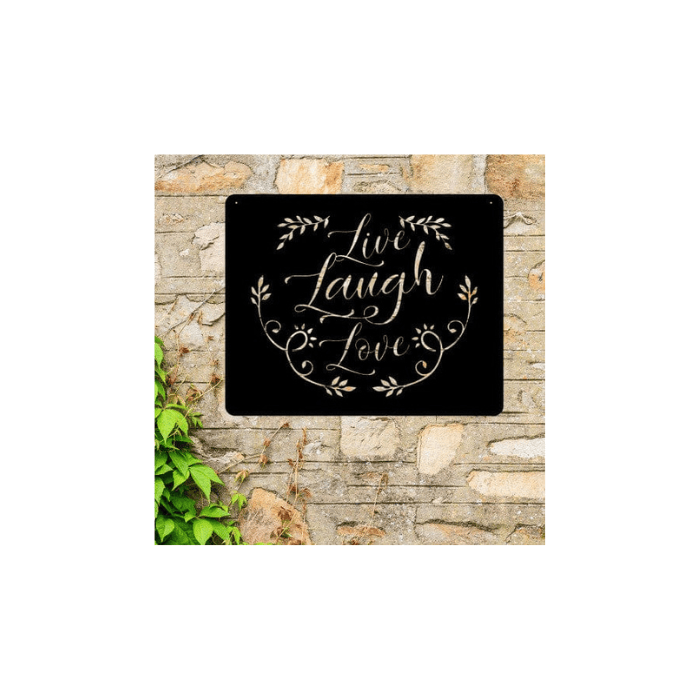 Rusty Rooster Fabrication & Design Live Laugh Love Metal Wall Art ( E44 )