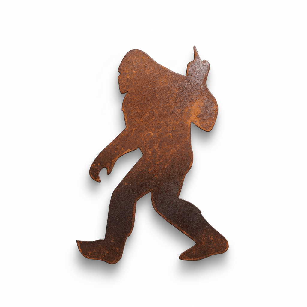 Rusty Rooster Fabrication & Design Magnets Bigfoot with Raised Middle Finger Magnets (Pkg of 3) (B6)