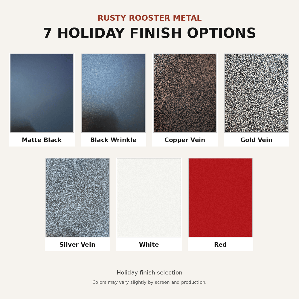 Rusty Rooster Fabrication & Design Merry Christmas Metal Wall Art (D42)