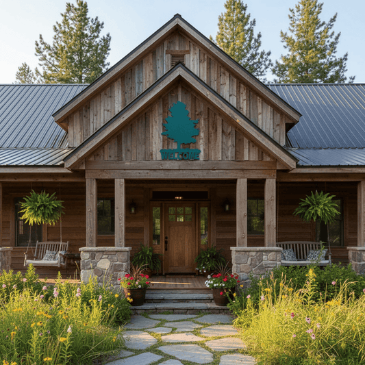 Rusty Rooster Fabrication & Design Metal Art Custom Metal Tree Sign 4 (J9)