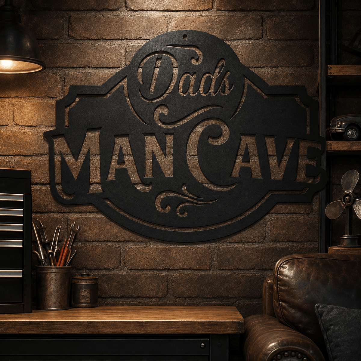 Rusty Rooster Fabrication & Design metal Sign Dad’s Man Cave Funny Metal Sign (B76)