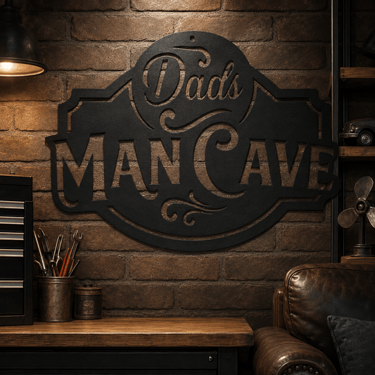 Rusty Rooster Fabrication & Design metal Sign Dad’s Man Cave Funny Metal Sign (B76)