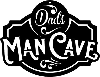 Rusty Rooster Fabrication & Design metal Sign Dad’s Man Cave Metal Sign – Funny Garage Decor for Fathers (B76)