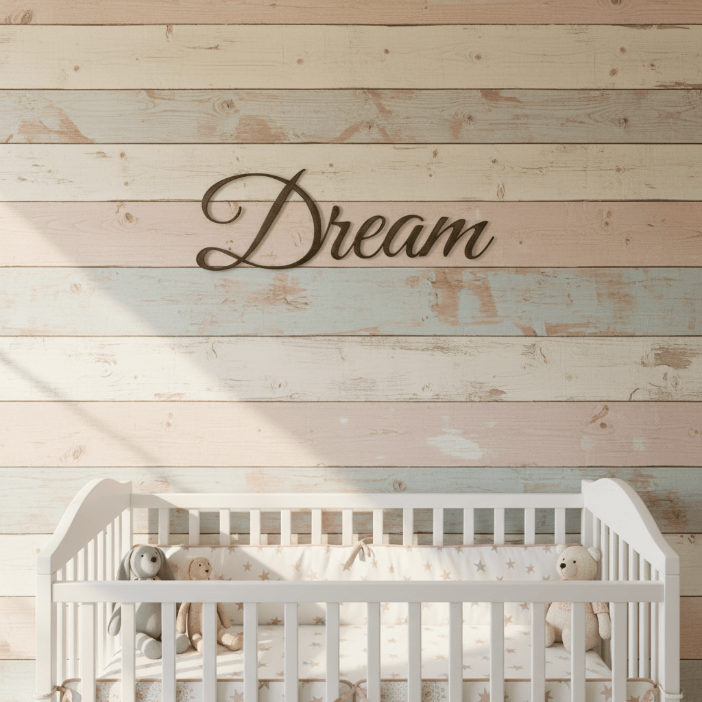 metal Sign "Dream" Cursive Metal Word Sign | Inspirational Steel Wall Art 15" x 5"