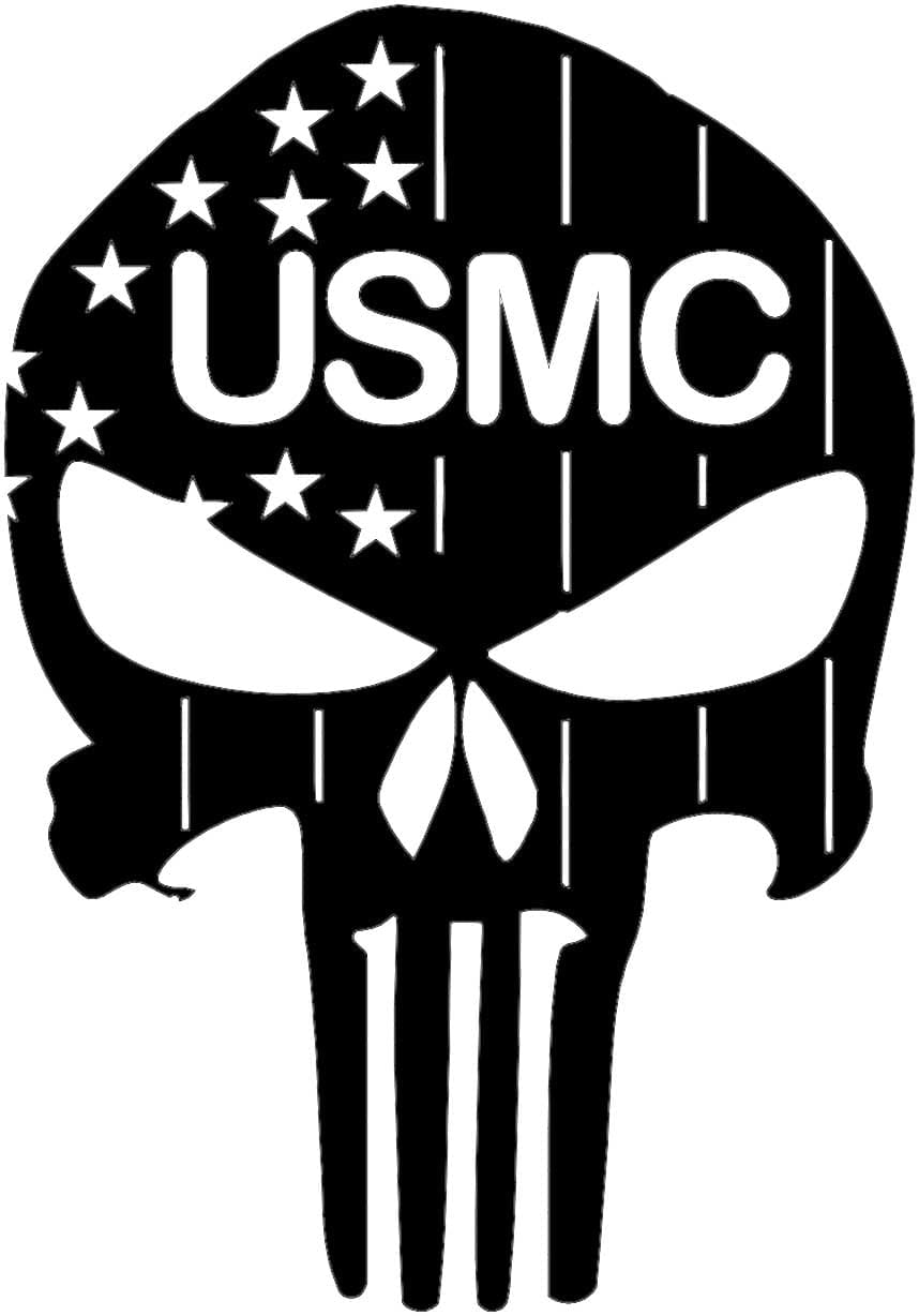 Rusty Rooster Fabrication & Design metal Sign 🇺🇸 Metal Punisher Skull – Red, White & Blue Powder-Coated Tribute (B73)