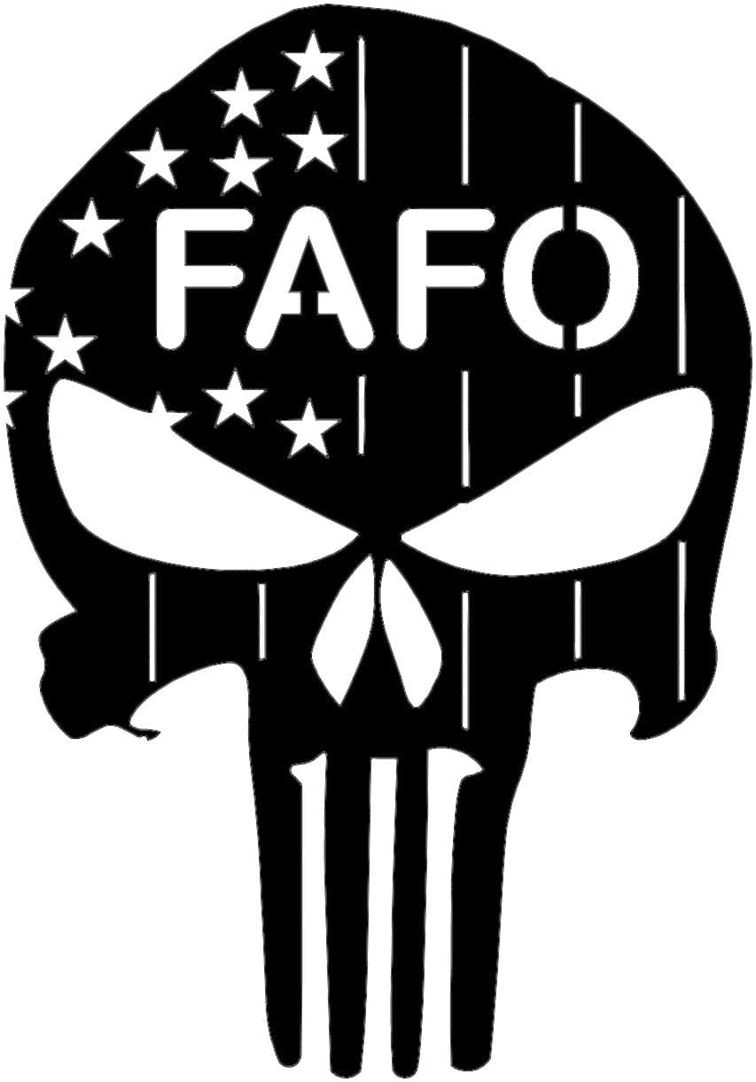 Rusty Rooster Fabrication & Design metal Sign 🇺🇸 Metal Punisher Skull – Red, White & Blue Powder-Coated Tribute (B73)