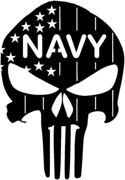 Rusty Rooster Fabrication & Design metal Sign 🇺🇸 Metal Punisher Skull – Red, White & Blue Powder-Coated Tribute (B73)