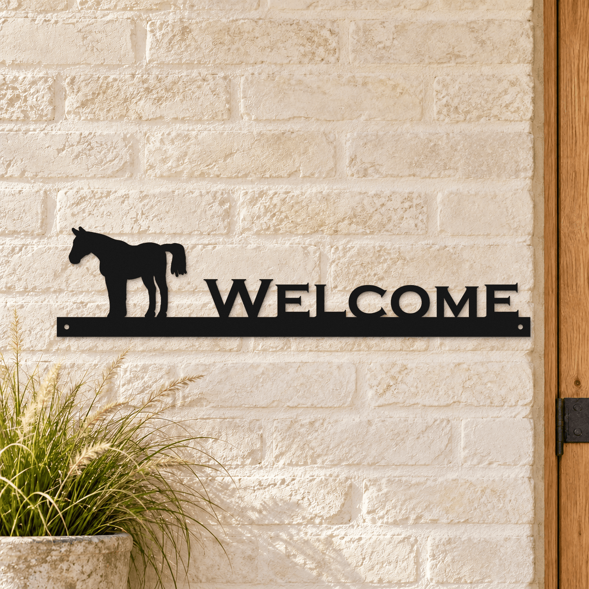Rusty Rooster Fabrication & Design Metal Sign Personalized Animal Metal Name Sign (D96)