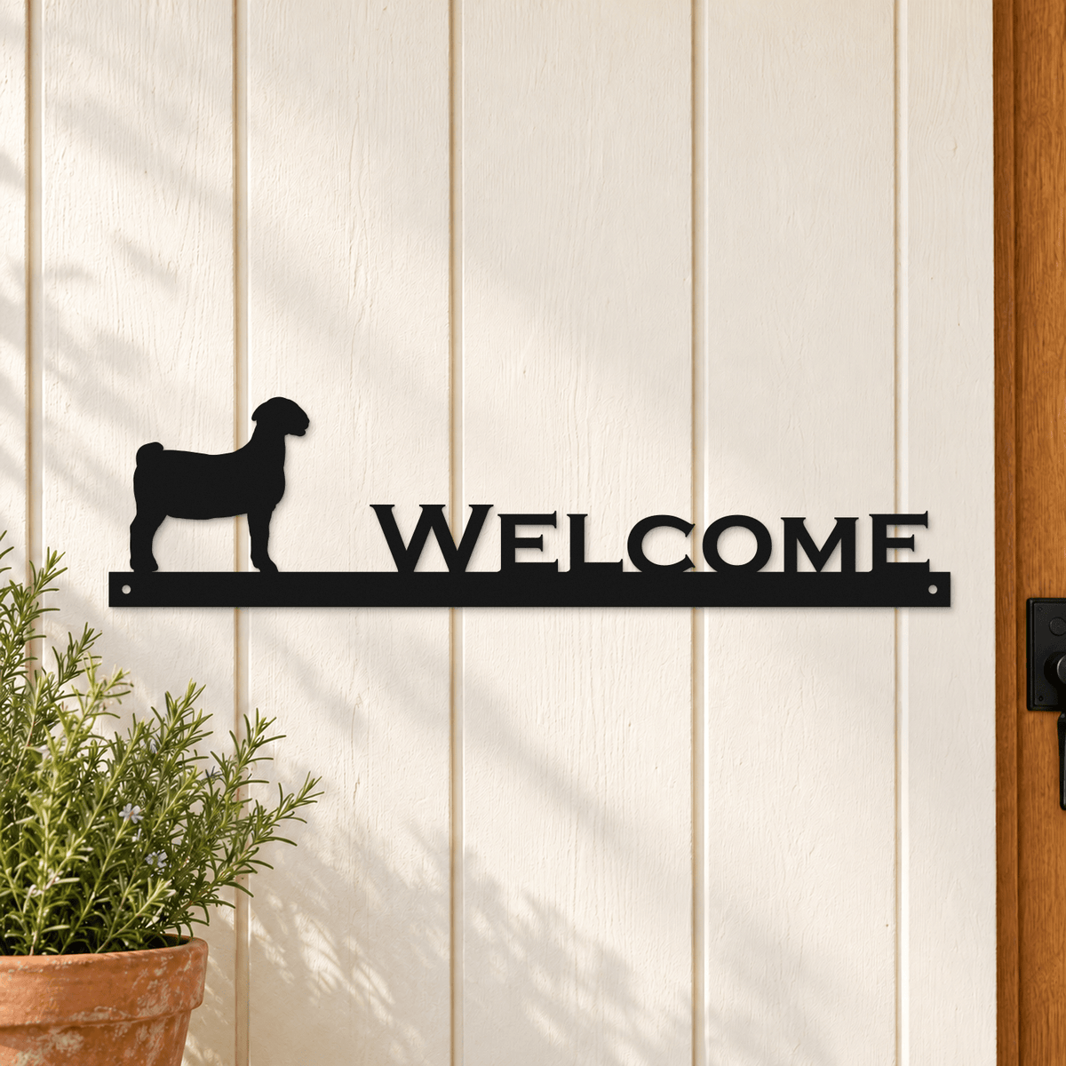 Rusty Rooster Fabrication & Design Metal Sign Personalized Animal Metal Name Sign (D96)
